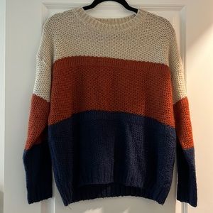 Pink Lily Striped Sweater